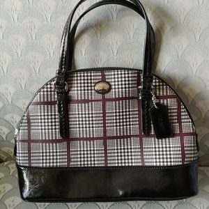 Cute Plaid Authentic Coach Purse